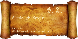Virágh Kevin névjegykártya